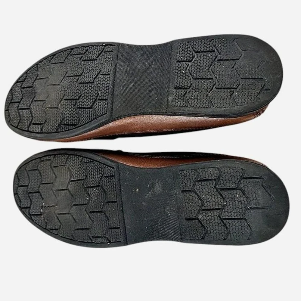 Dockers Woven Leather Loafers Mens 8.5 Made‎ in Brazil Grandpa Casual Workplace
